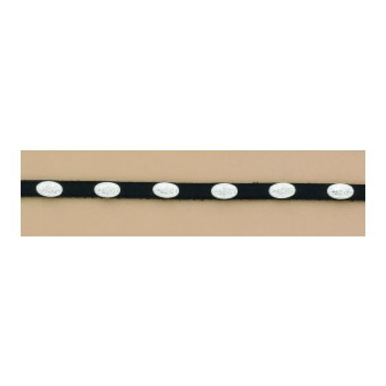 Brown Leather Hatband With Silver Conchos 0237444 / 0237401