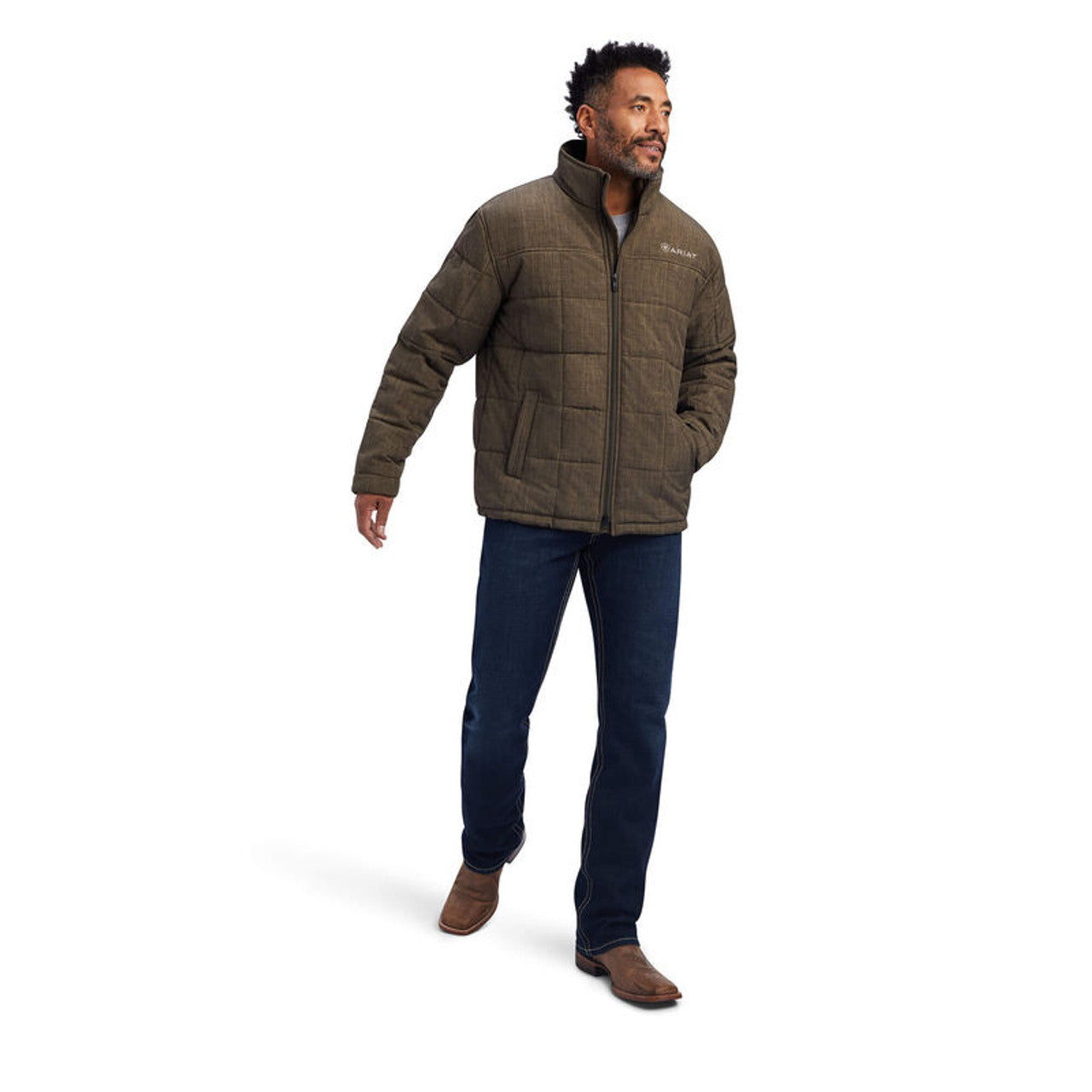 Ariat Men's Crius Insulated Jacket Crocodile Brown 10041575