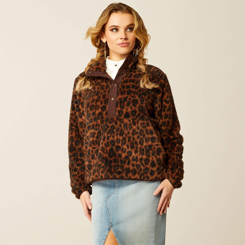 Women's Berber Snap Front Sweatshirt