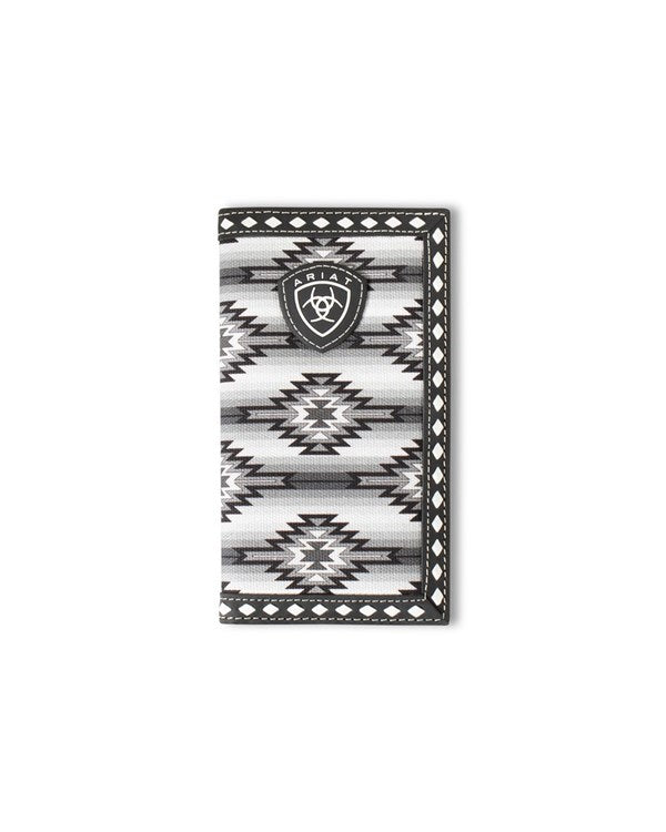 ARIAT MEN'S DIAMOND LACED SOUTHWEST FABRIC RODEO WALLET A3558801