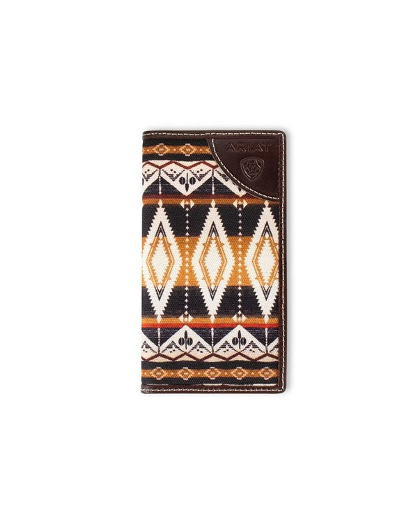 ARIAT MEN'S MULTI-COLOR SOUTHWEST FABRIC RODEO WALLET A3559402