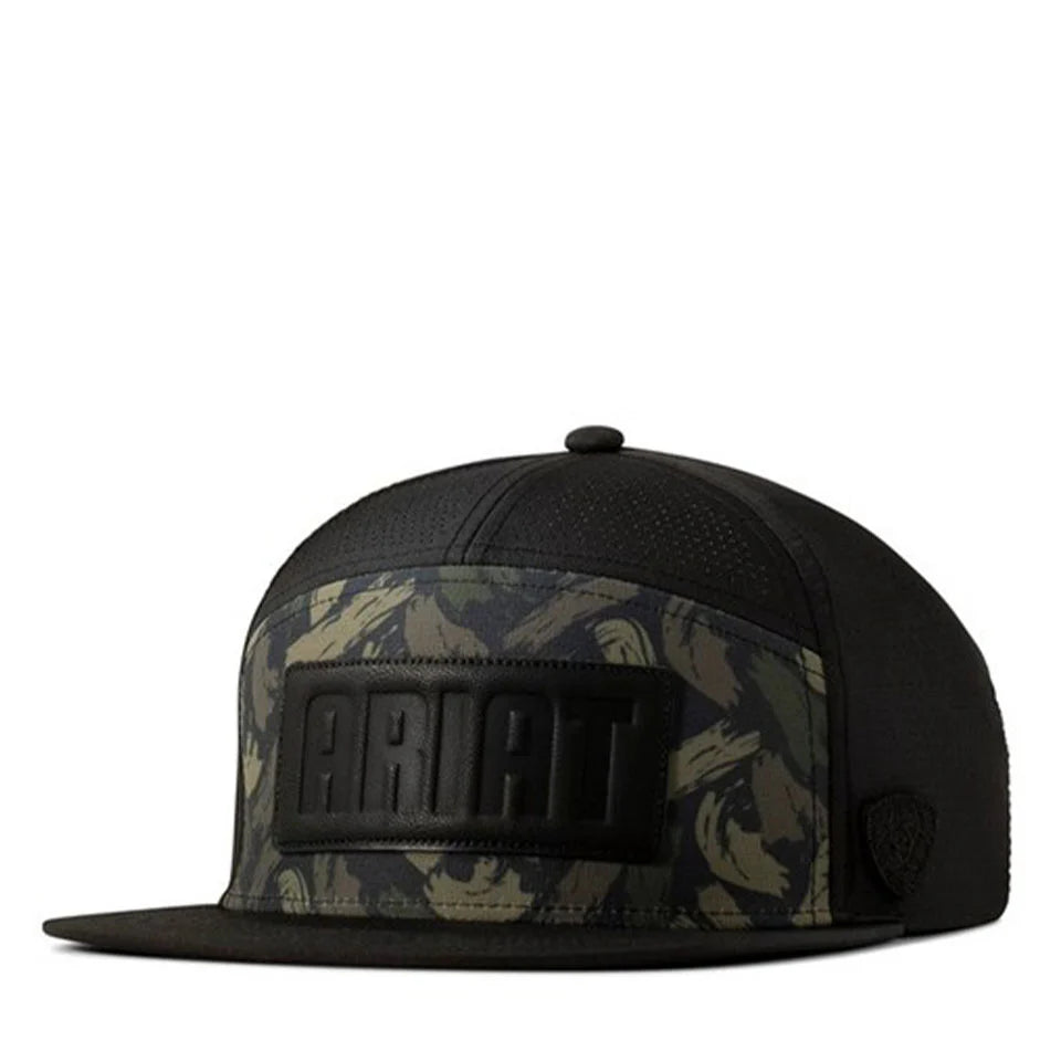 Ariat black cap / brush stroke/ black ariat patch A300091601
