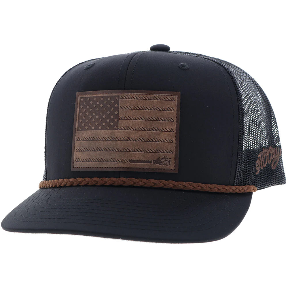 Hooey Liberty Roper Brown 6-Panel Trucker (2510T-BK)