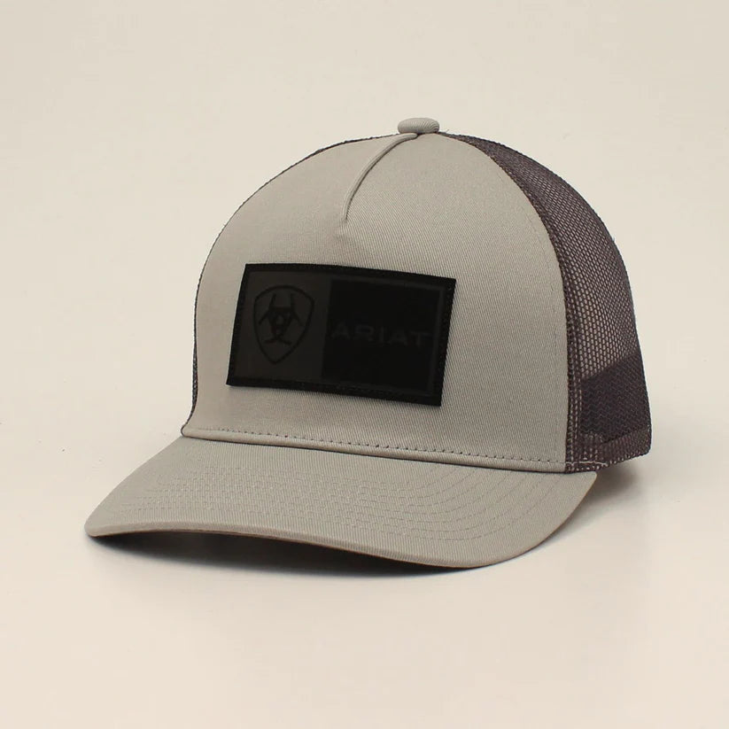Men's Cap Snap Back Rectangle Patch Logo Grey A300050006