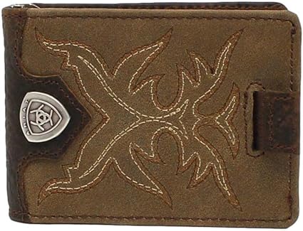 Ariat Bifold Many Clips Boot Stitch Wallet a3510944