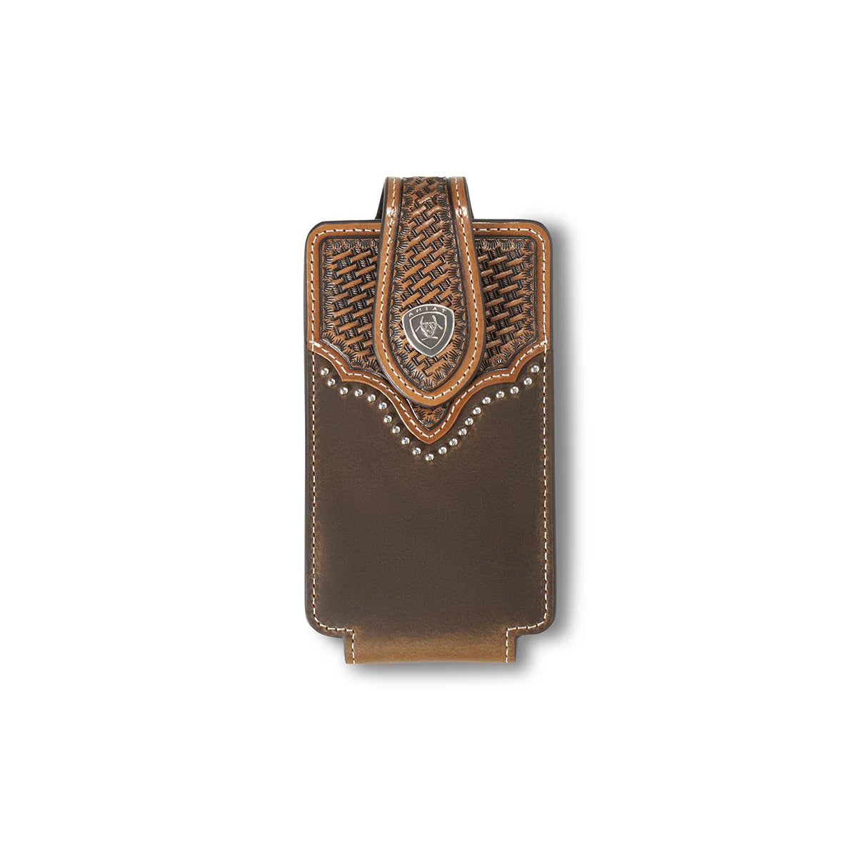 ARIAT brown silver hardware Cell Case A0603902