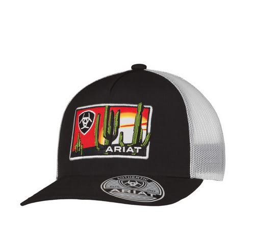 Ariat black cap cactus desert patch A30085701