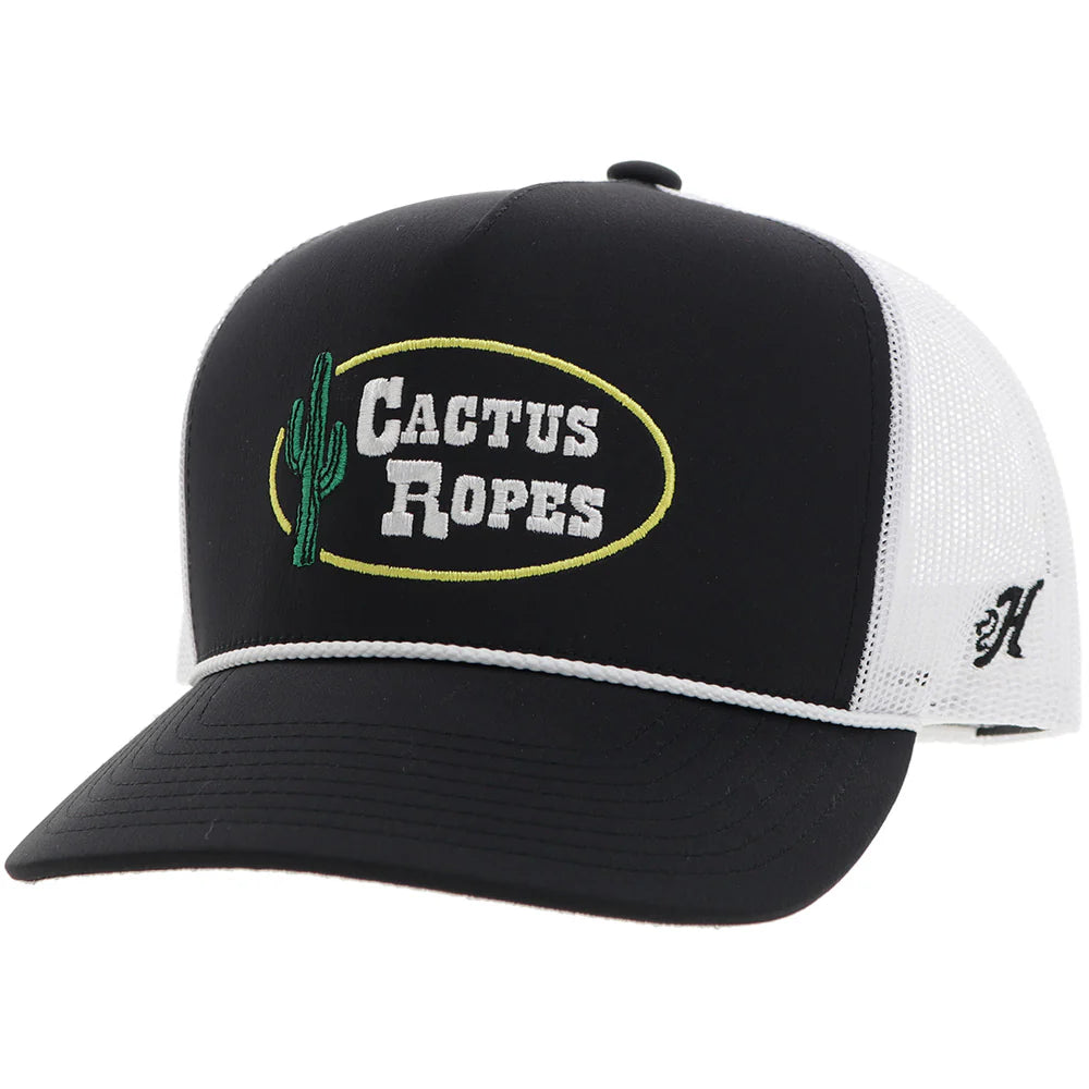Hooey Cactus Ropes Hat Black/White "CR106"