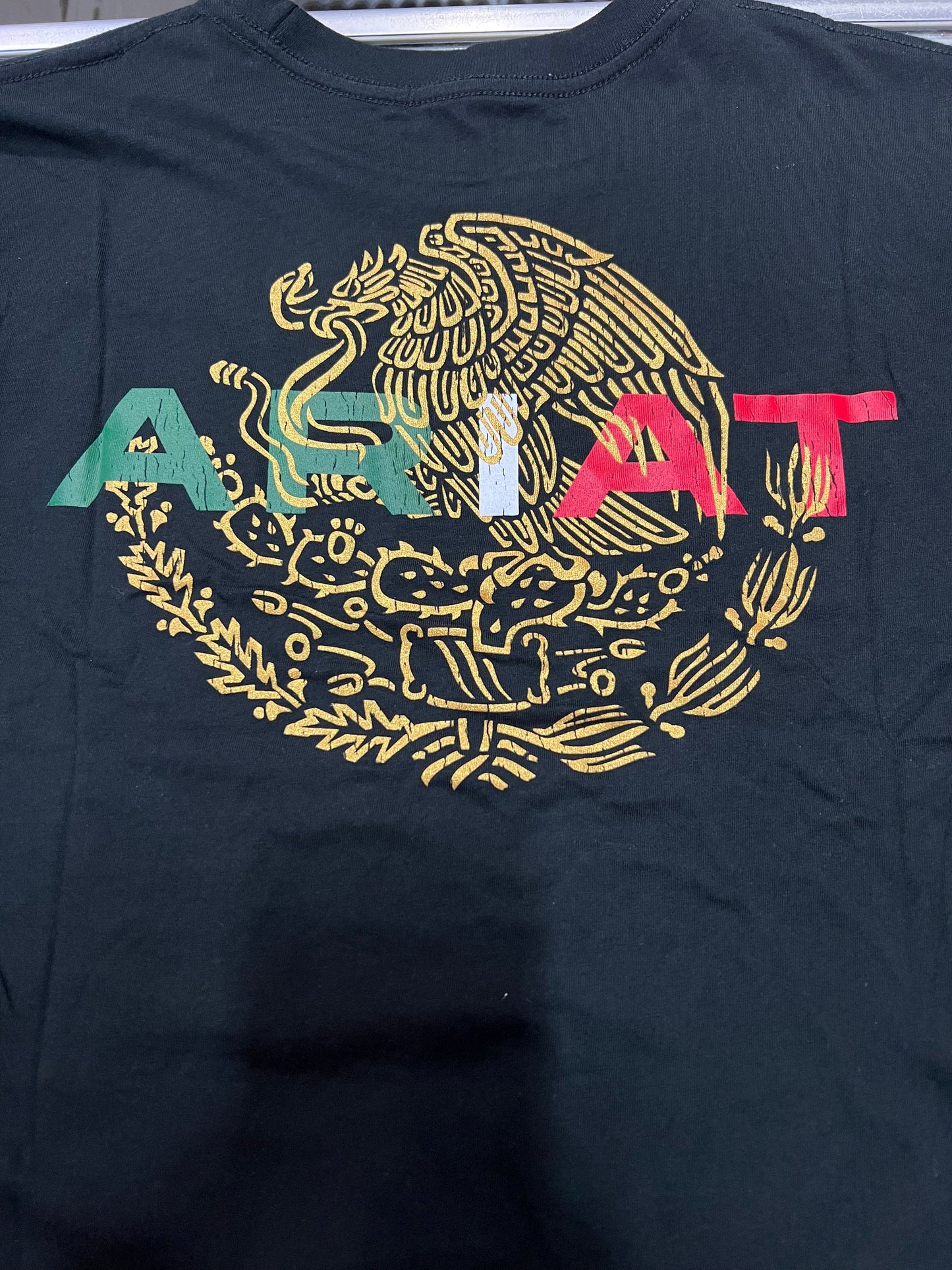ARIAT MEN'S MEXICO FLAG LOCKUP SHORT SLEEVE TEE, BLACK 10051697