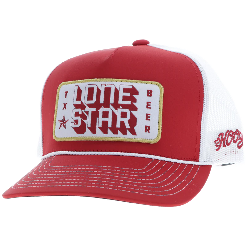HOOEY "LONE STAR" HAT RED/WHITE LS017T-RDWH