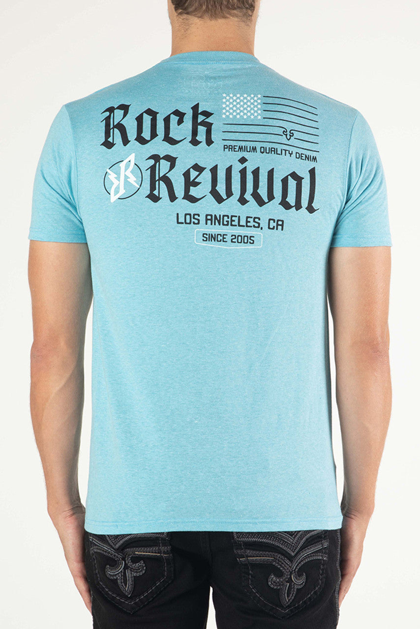 Rock Revival T-Shirt Blue RRT3152