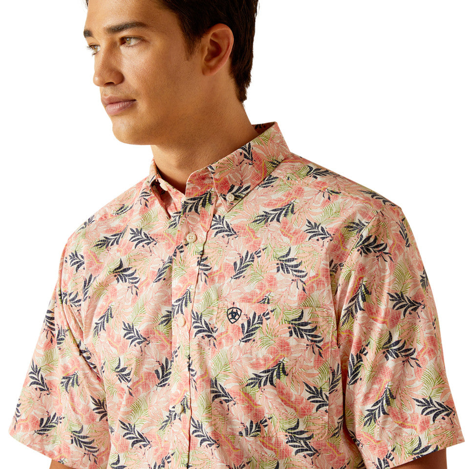 ARIAT TY TEA ROSE PRINT - MENS SHIRT - 10048423