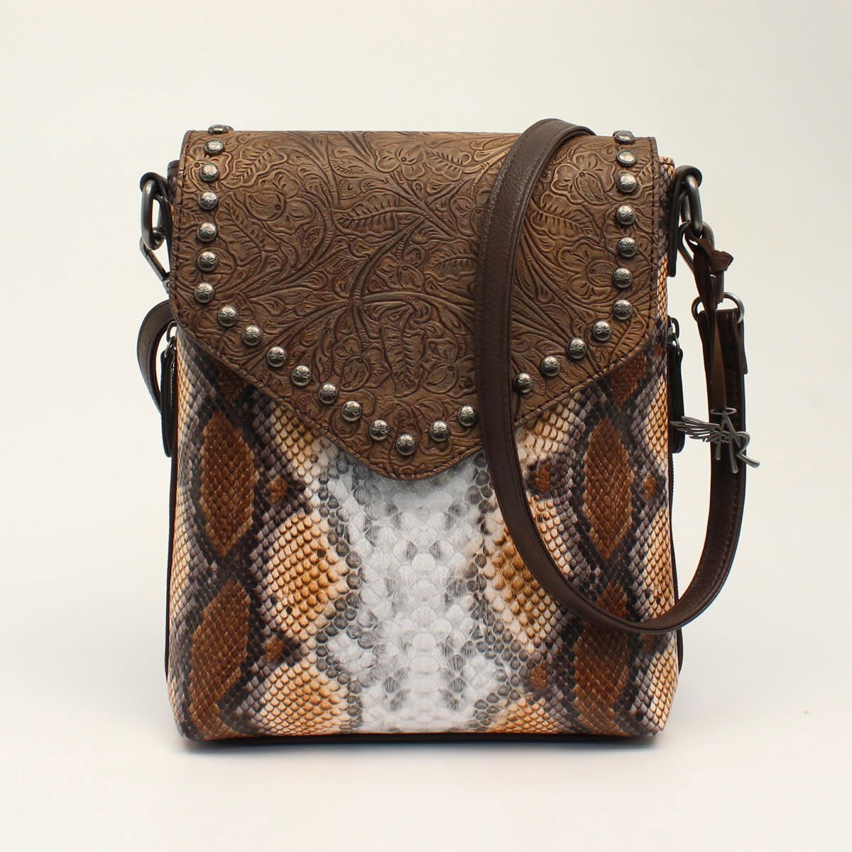 ANGEL RANCH MESSENGER CONCEALED CARRY PYTHON COLLECTION BROWN D330000102