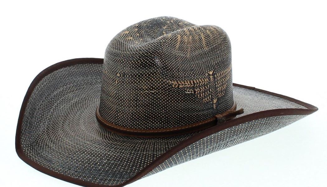 Justin Black and Tan Fenix Bent Rail Straw Cowboy Hat JS5256FNXT