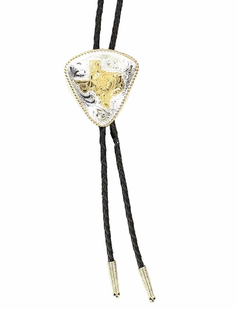 Crumrine Western Mens Bolo Neck Tie Texas Silver C10838