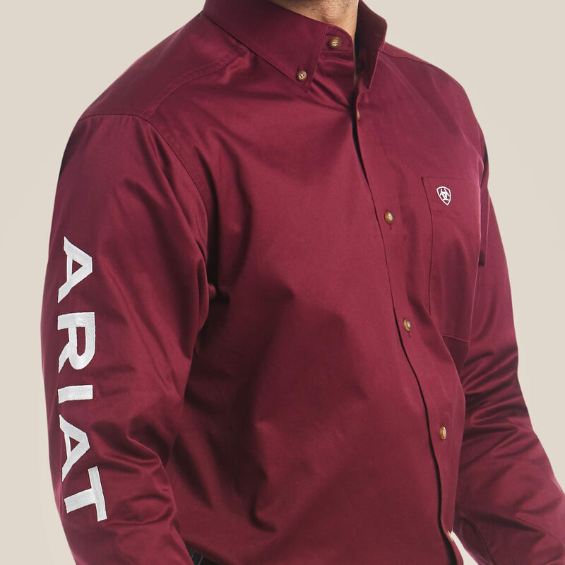 Men's Team Logo Twill Classic Fit Shirt 10034233 10038914 10034231