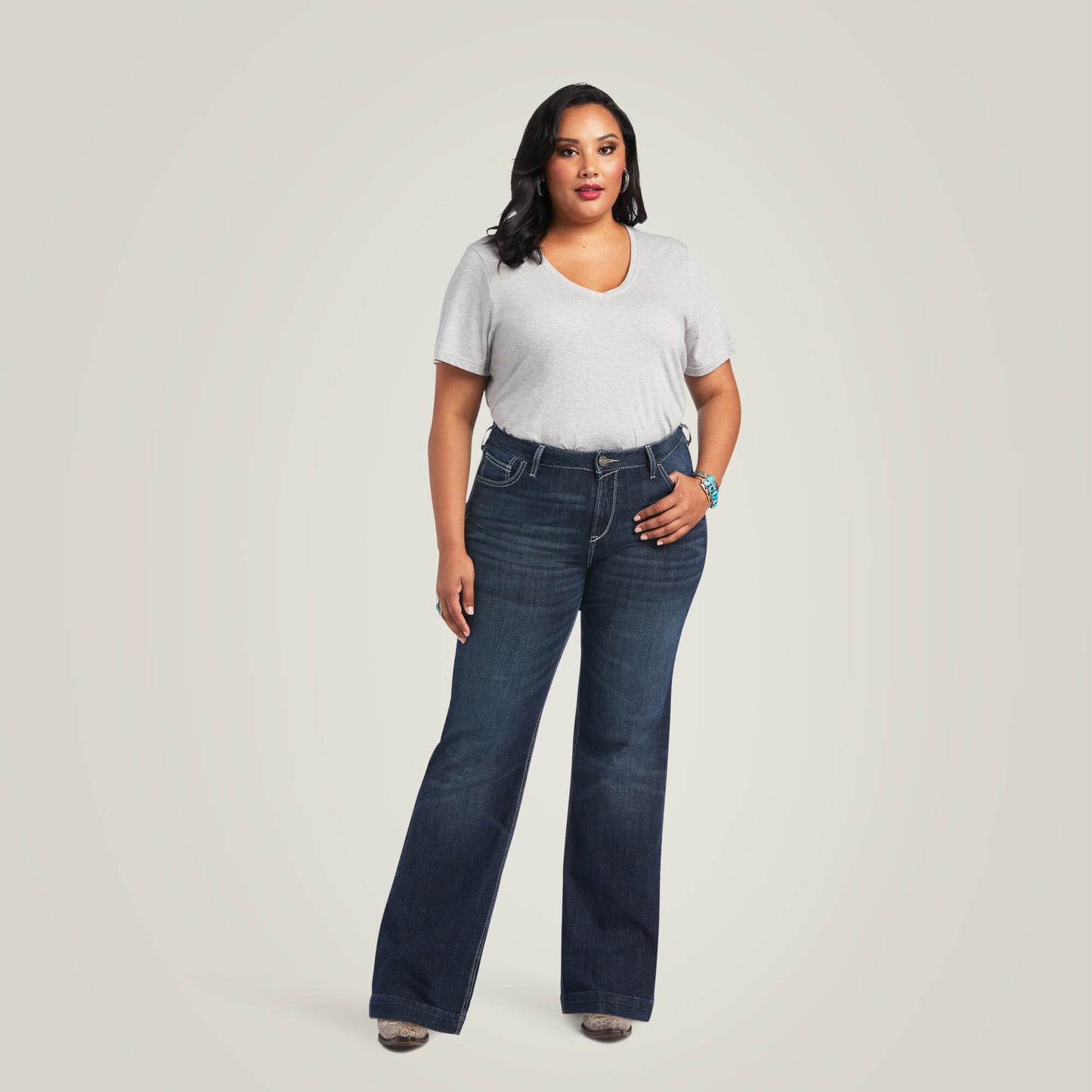 Trouser Perfect Rise Aisha Wide Leg Jean 10040806
