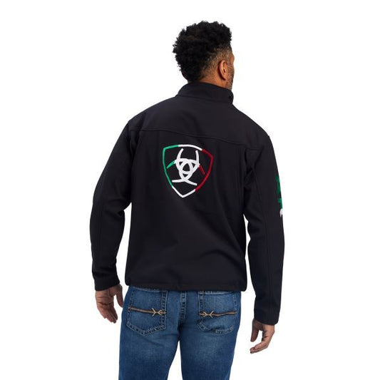 Ariat Mex Black New Team Softshell Brand Men's Jacket 10043055