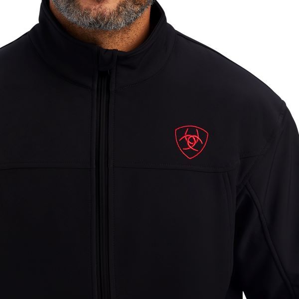 Ariat Mex Black New Team Softshell Brand Men's Jacket 10043055