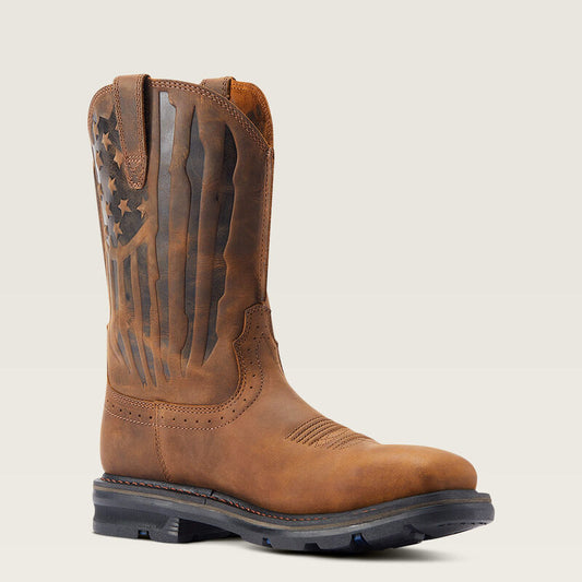Sierra Shock Shield Patriot Steel Toe Work Boot