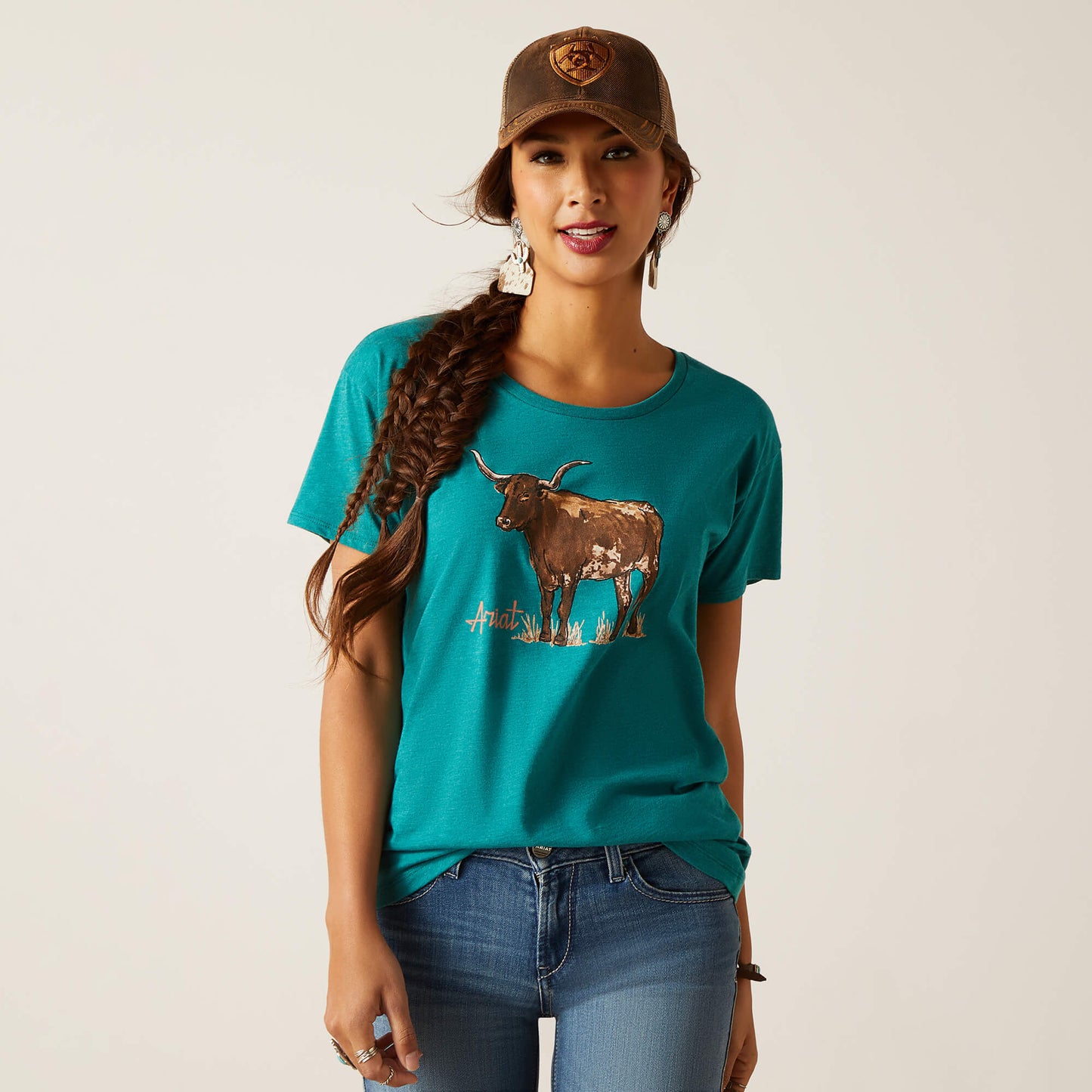 Ariat Longhorn Watercolor T-Shirt 10047920