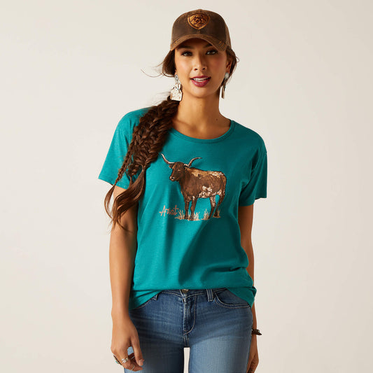 Ariat Longhorn Watercolor T-Shirt 10047920