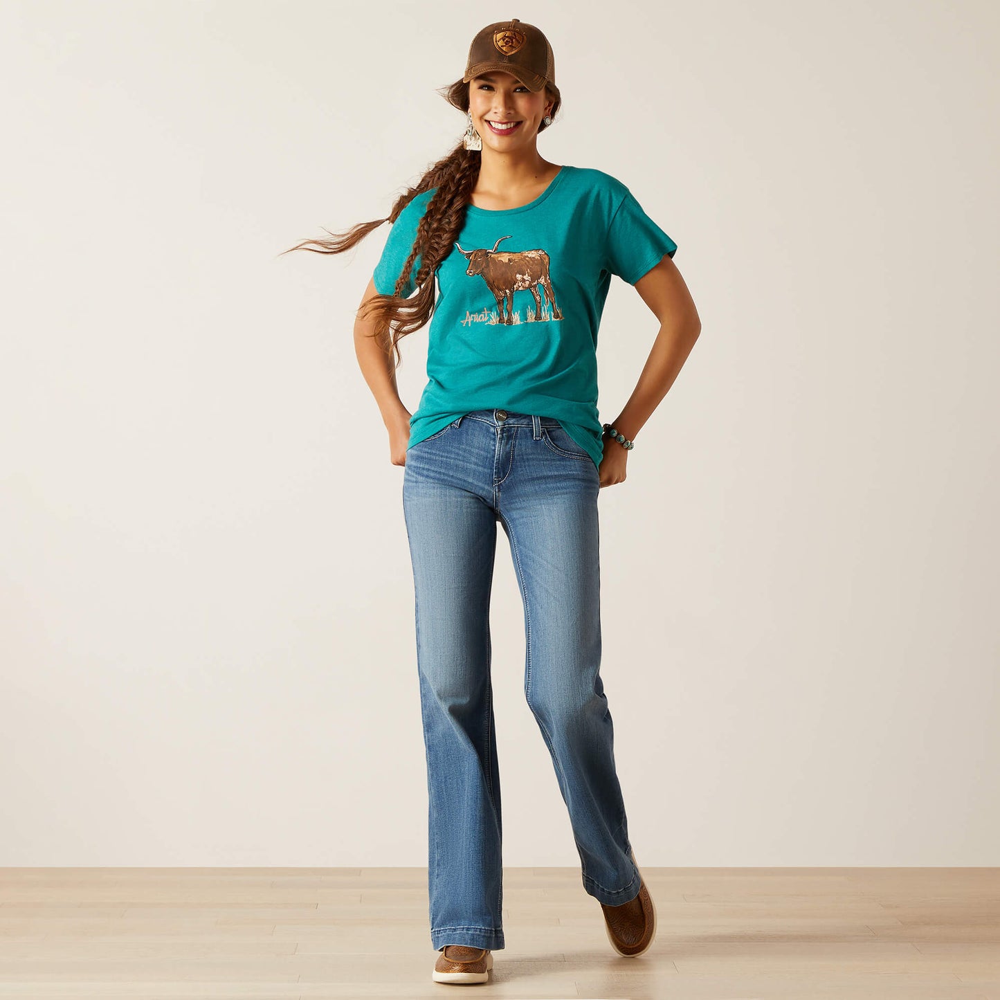 Ariat Longhorn Watercolor T-Shirt 10047920