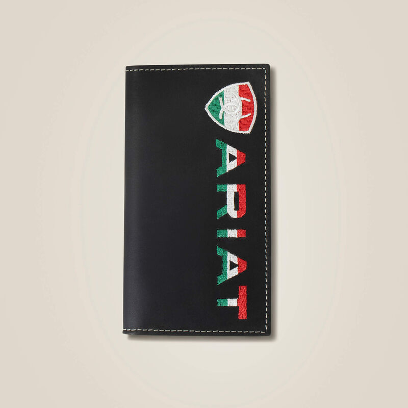 Ariat Mexico Flag/Lettering Rodeo Wallet