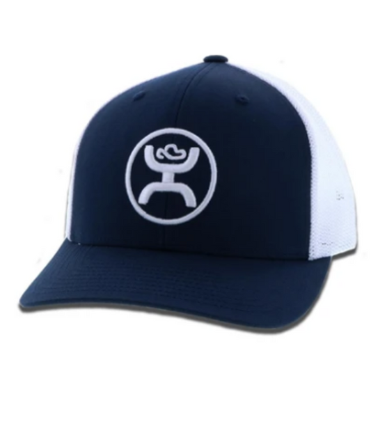 HOOEY "O CLASSIC" YOUTH TRUCKER CAP NAVY/WHITE 1005T-NW