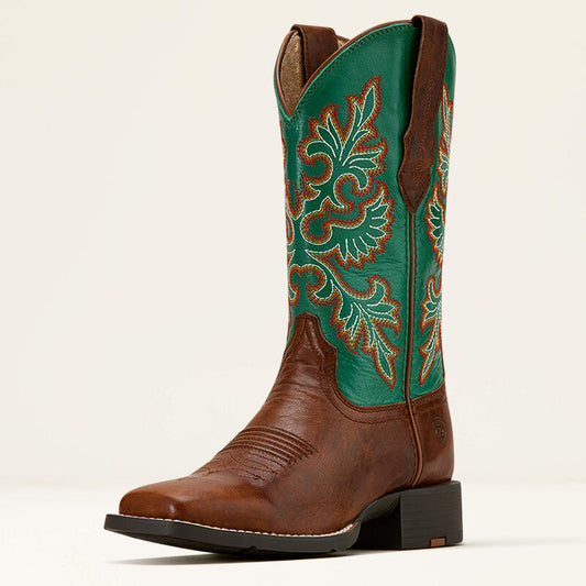 Ariat Women's Round Up Wide Square Toe StretchFit