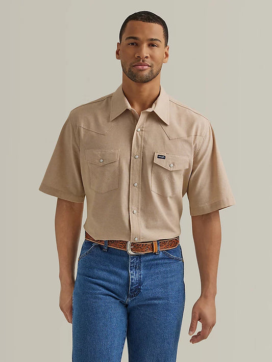 WRANGLER COWBOY CUT SHORT SLEEVE SNAP 112344542