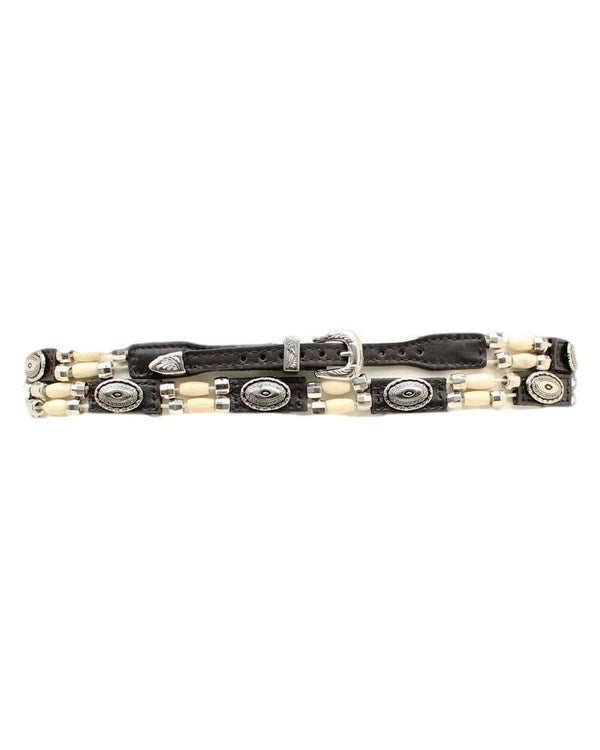 M&F WESTERN BONE BEAD MEN'S HAT BAND 0298344 / 0298301