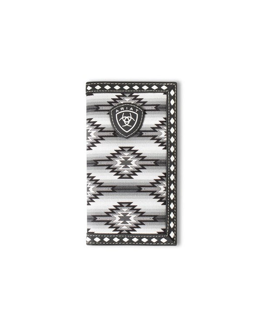 ARIAT MEN'S DIAMOND LACED SOUTHWEST FABRIC RODEO WALLET A3558801