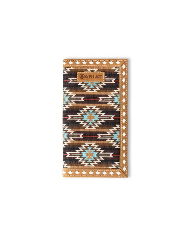 ARIAT MEN'S SOUTHWEST DIAMOND LACED RODEO WALLET A3559102
