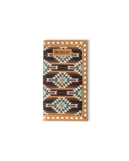 ARIAT MEN'S SOUTHWEST DIAMOND LACED RODEO WALLET A3559102