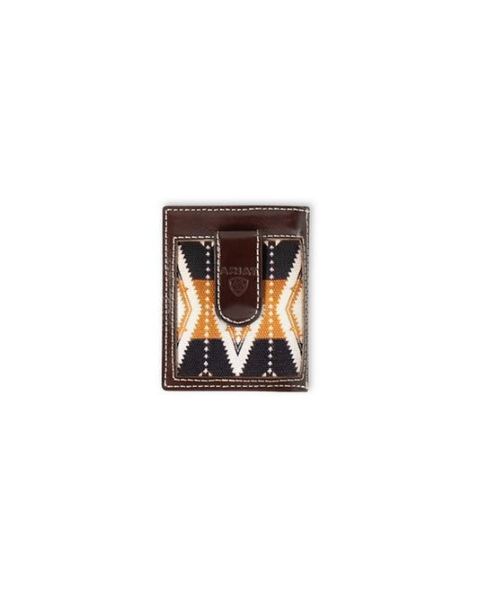 ARIAT MEN'S MULTI-COLOR SOUTHWEST FABRIC MONEY CLIP A3559602