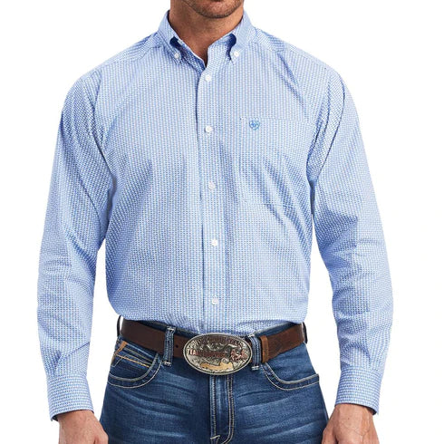MEN'S NORY STRETCH GEO PRINT BUTTON-DOWN WESTERN SHIRT 10041558