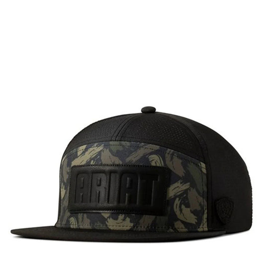 Ariat black cap / brush stroke/ black ariat patch A300091601