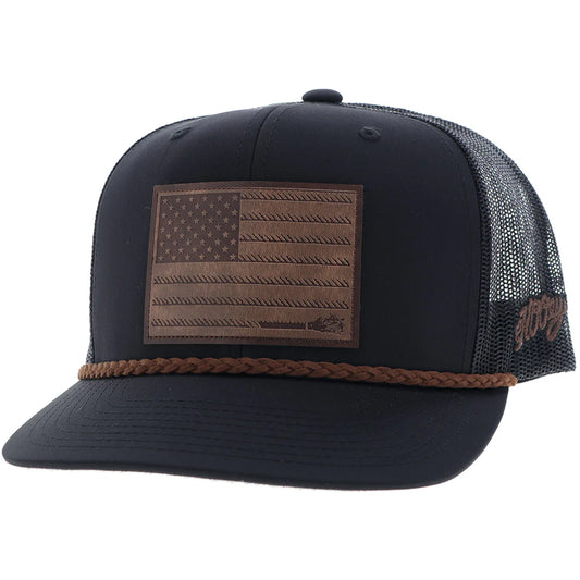 Hooey Liberty Roper Brown 6-Panel Trucker (2510T-BK)