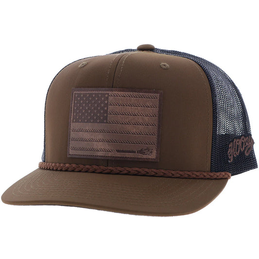 Hooey Liberty Roper Brown 6-Panel Trucker (2510T-BRBK)