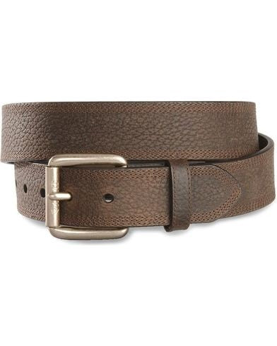 MF WESTERN ARIAT MEN'S TRIPLE STITCHED LEATHER WORK BELT STYLE A10004630