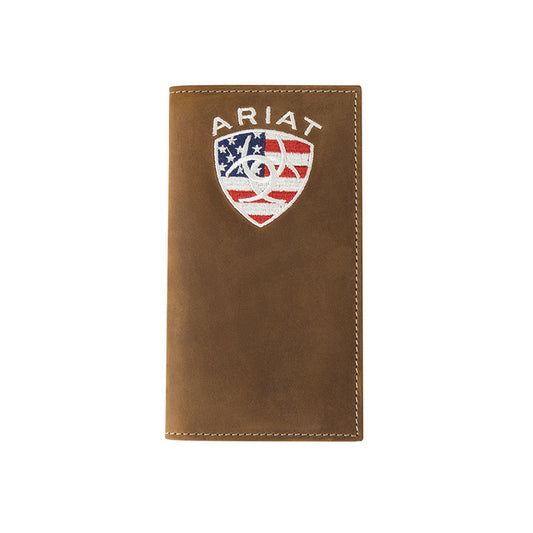 ARIAT RODEO AMERICAN FLAG AGED BARK - ACCESSORIES WALLET A35547217