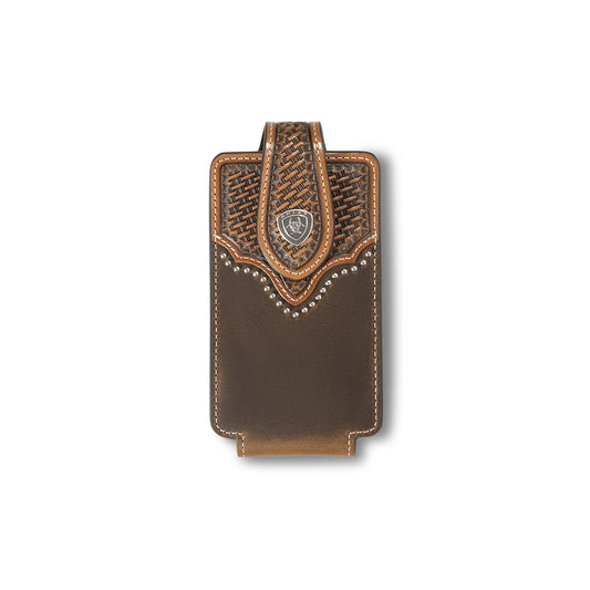 ARIAT brown silver hardware Cell Case A0603902