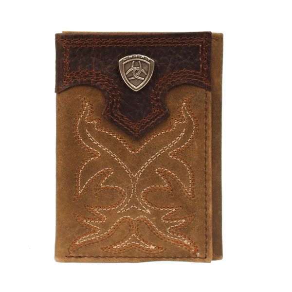 ARIAT SHIELD CONCHO TRIFOLD WALLET A3511044
