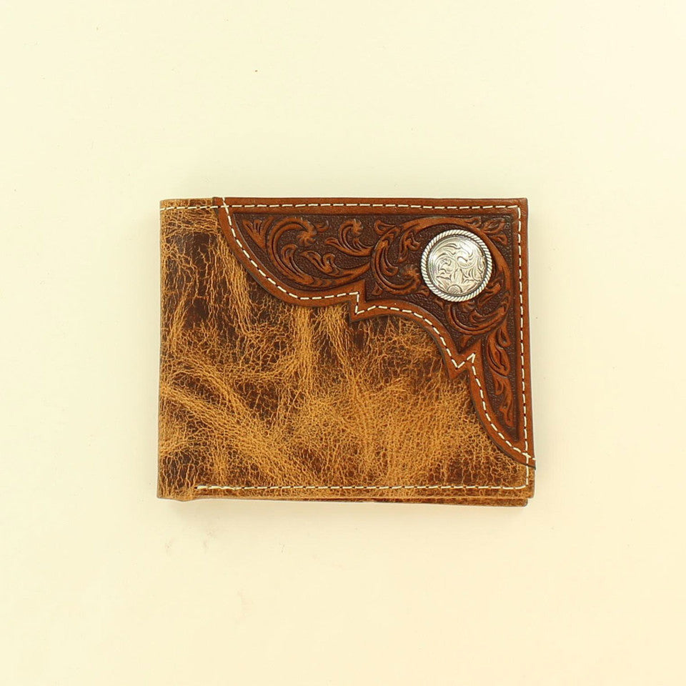ARIAT DISTRESSED BIFOLD WALLET A3532408