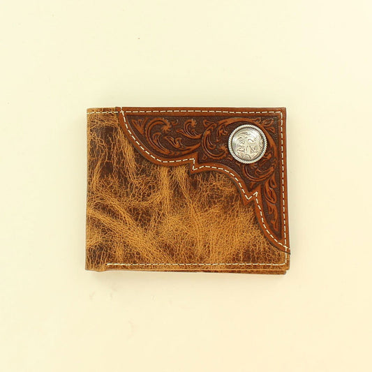 ARIAT DISTRESSED BIFOLD WALLET A3532408