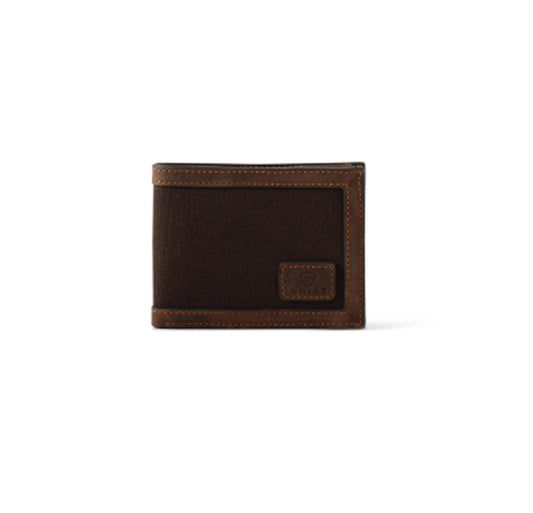 Ariat Bifold Men's Wallet Logo Brown A3551802