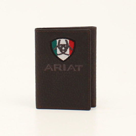 Tri Fold Mexico Flag Logo Wallet from Ariat A35492282
