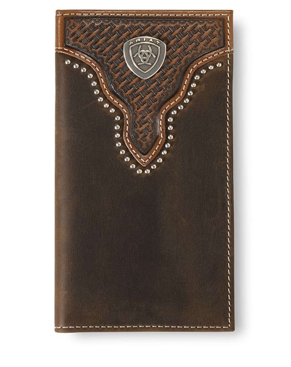 ARIAT BASKET WEAVE SUNBURST BROWN - ACCESSORIES WALLET A3553402