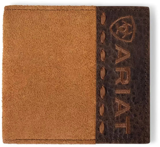 ARIAT BIFOLD ROUGHOUT CROCO TAN A3561008